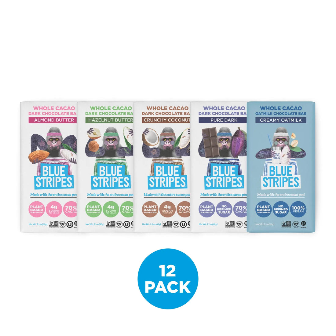 Product Image - Whole Cacao Chocolate Bar Variety Pack - 1